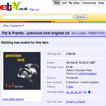 Precious lord for sale on eBay